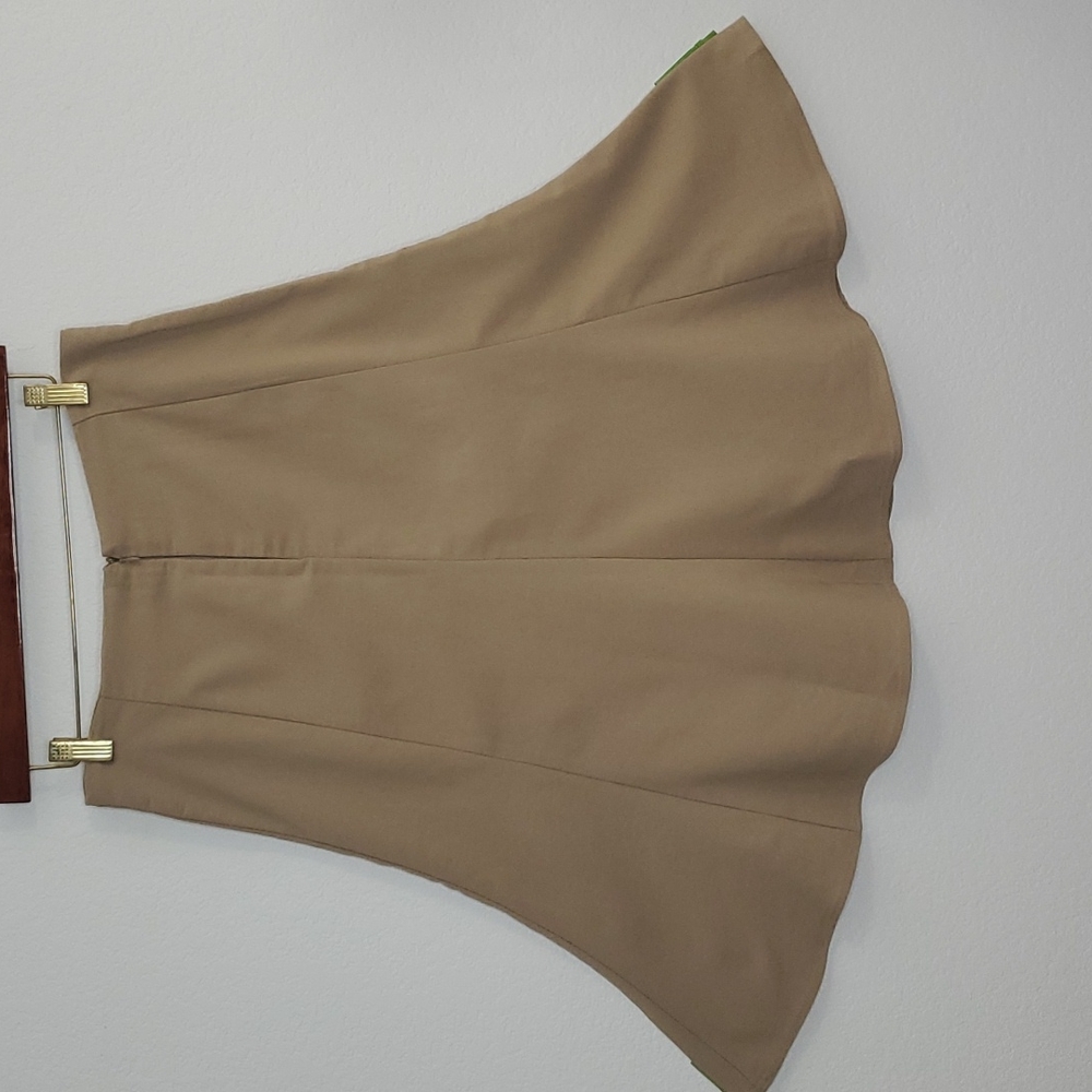 Beige A-line Skirt